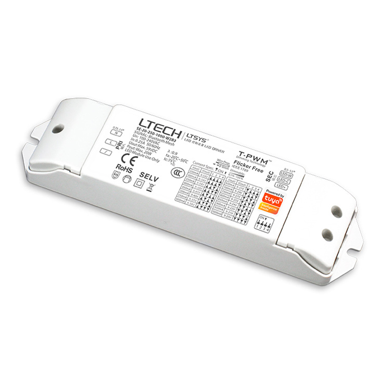 20W Constant Current Tunable White Driver SE-20-250-1000-W2B3 20W Constant Current Tunable White Driver SE-20-250-1000-W2B3
